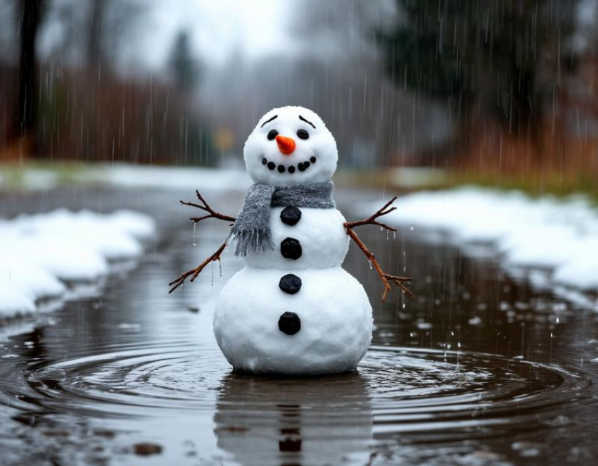 Снеговик, давай до свидания! В Таганрог приходит «классическая» зима