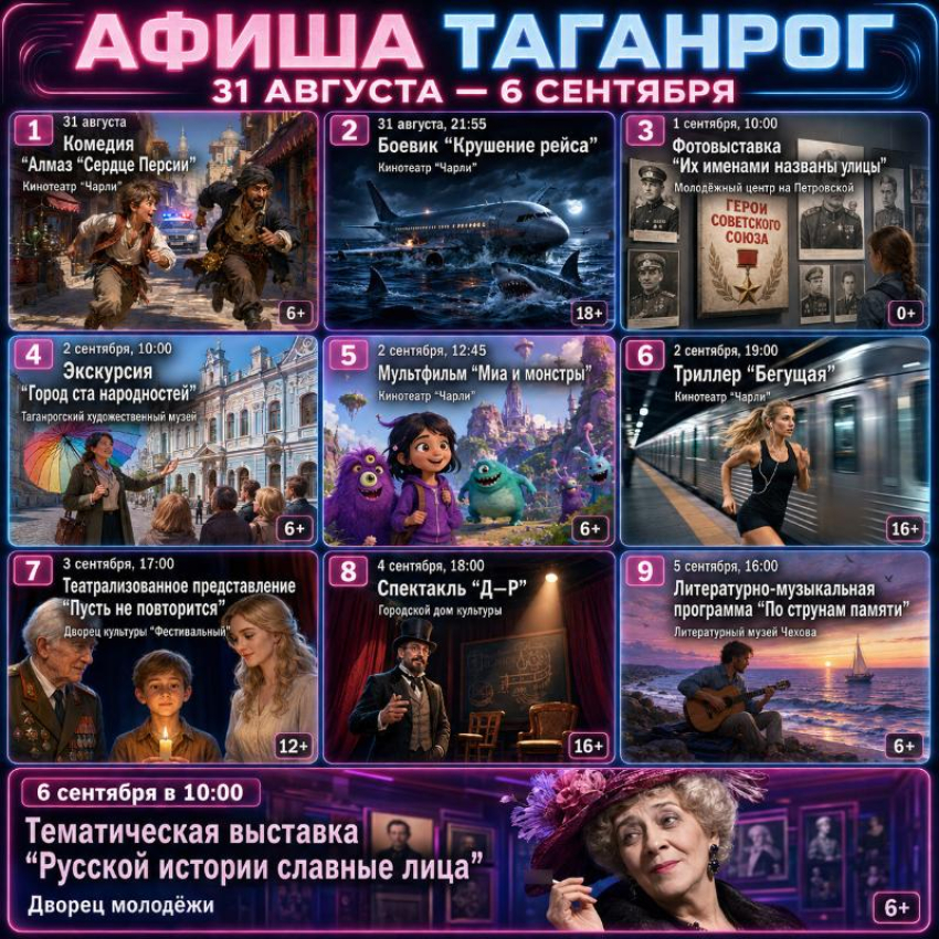 Афиша в Таганроге: встречаем осень культурно