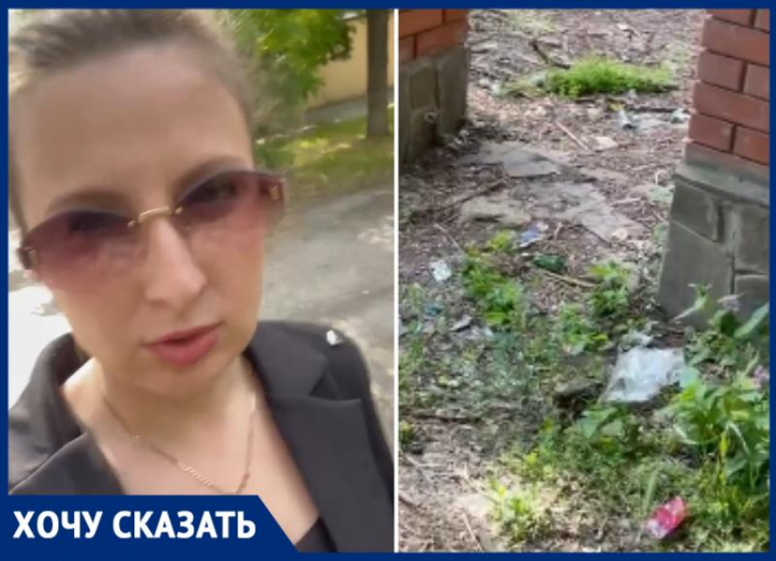 Свинство в людях не победить? Спустя 2 недели снова свалка мусора за остановкой «26 магазин» в Таганроге