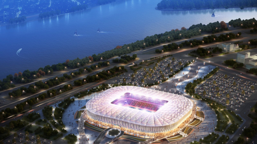 Возведение стадиона «Ростов-Арена» идет с хорошим опережением