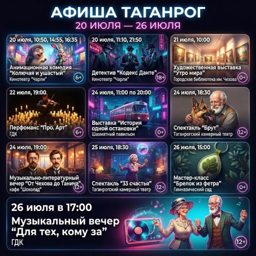 Афиша в Таганроге: следующая неделя обещает быть насыщенной