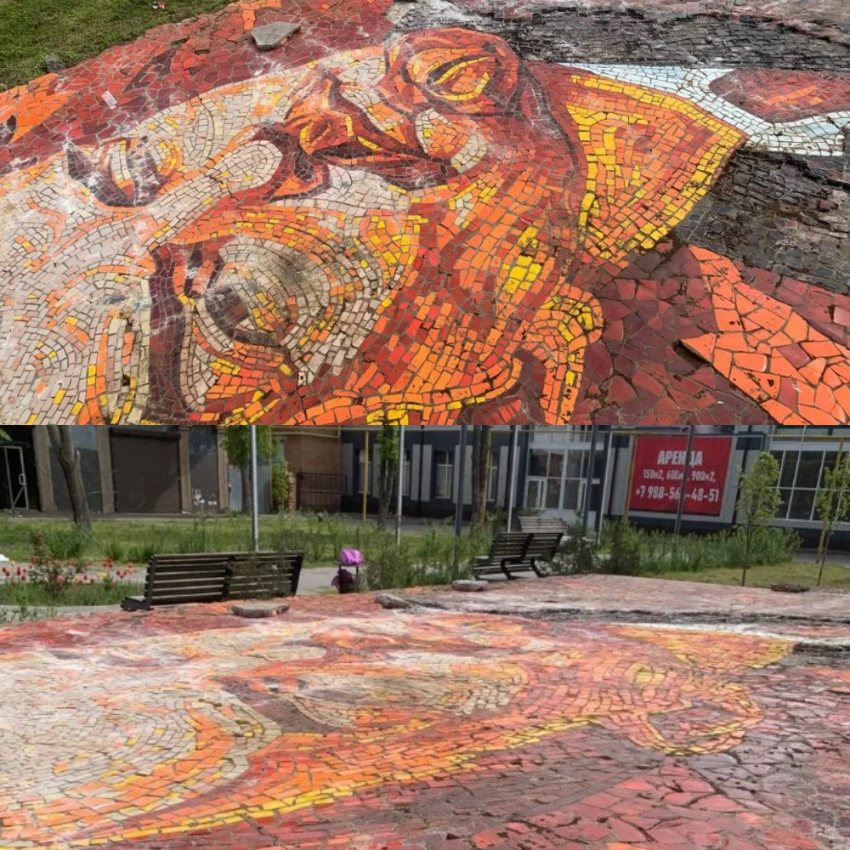 «Он и так живее всех живых»: таганрожцы «голосуют» за восстановление дорог вместо панно Ленину