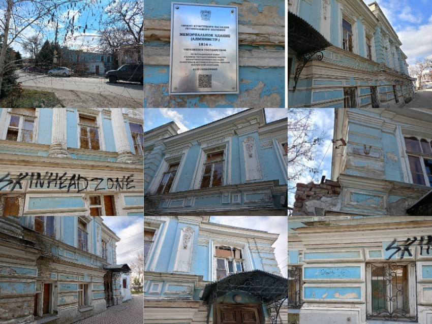 Повесили табличку и успокоились: на Александровской площади погибает здание 1814 года